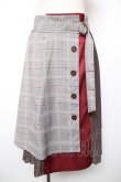 画像1: axes femme / チェック×プリーツスカート M 茶 Y-25-12-19-094-AX-SK-SZ-ZY (1)