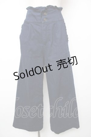 画像: axes femme / サイドフリルポケットデニムパンツ M インディゴ Y-25-12-19-097-AX-PA-SZ-ZS