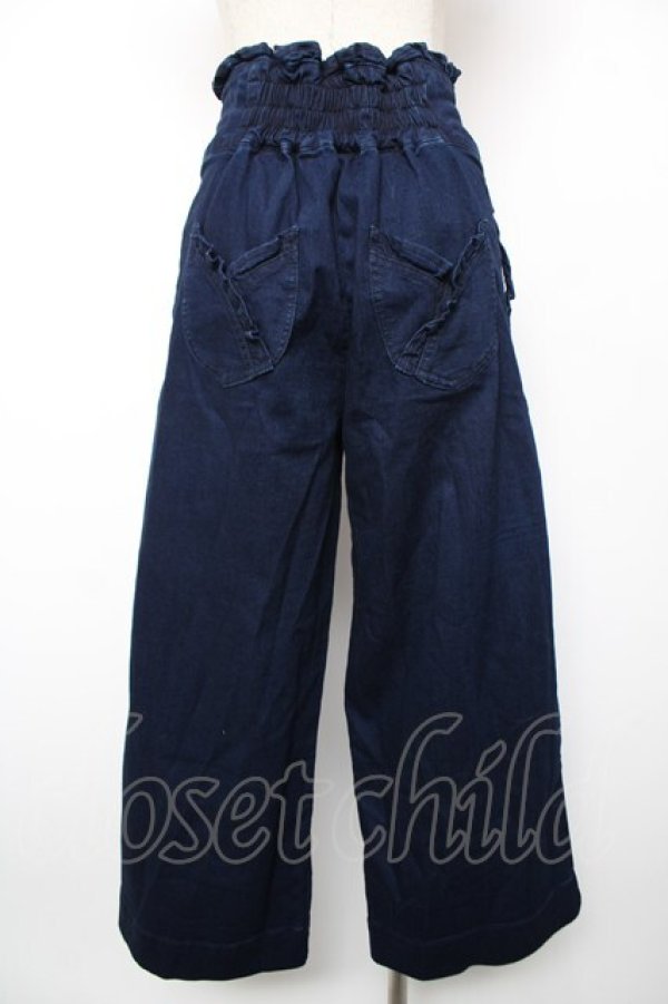 画像2: axes femme / サイドフリルポケットデニムパンツ M インディゴ Y-25-12-19-097-AX-PA-SZ-ZY (2)