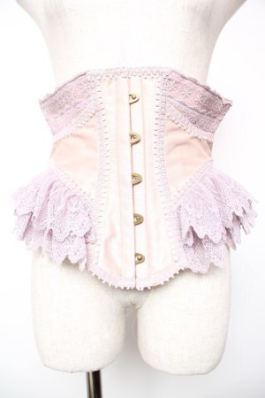 画像: abilletage / Noir クロワコルセット 4 ピンク×ラベンダー Y-25-12-19-100-GO-TO-SZ-ZY