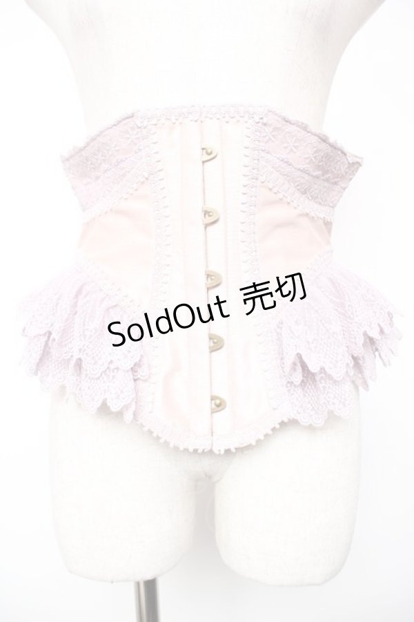 画像1: abilletage / Noir クロワコルセット 4 ピンク×ラベンダー Y-25-12-19-100-GO-TO-SZ-ZY (1)