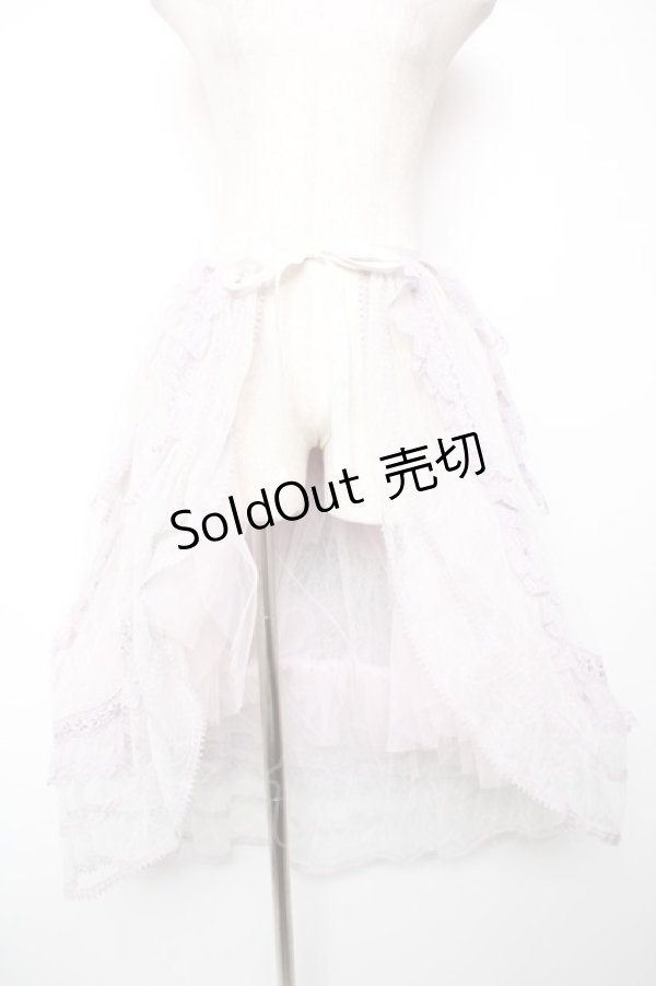 画像1: abilletage / Noir レースオーバースカート  ラベンダー Y-25-12-19-101-GO-ZA-SZ-ZY (1)