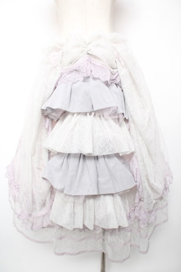 画像2: abilletage / Noir レースオーバースカート  ラベンダー Y-25-12-19-101-GO-ZA-SZ-ZY (2)