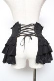 画像2: Sheglit / "Ripple"フリルコルセット M 黒 Y-25-12-19-102-EL-TO-SZ-ZY (2)