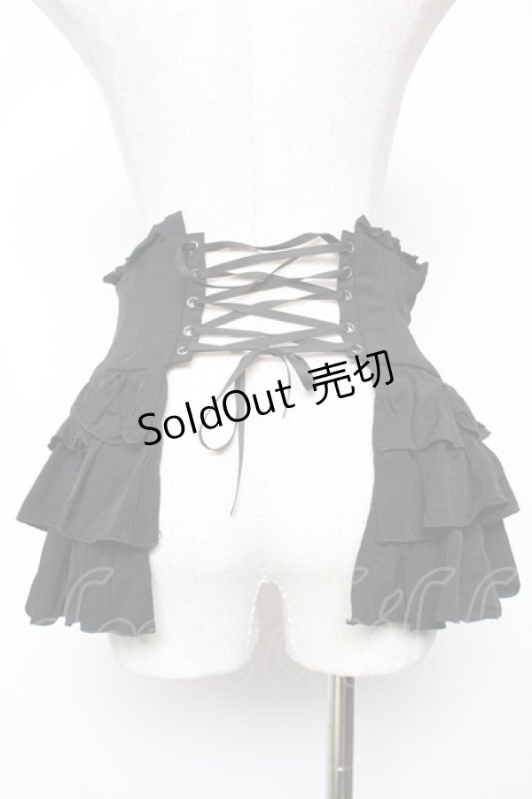 画像2: Sheglit / "Ripple"フリルコルセット M 黒 Y-25-12-19-102-EL-TO-SZ-ZY (2)