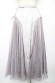 画像2: abilletage / Dorothyサイドフレアスカート  グレー×ラベンダー Y-25-12-19-104-GO-SK-SZ-ZY (2)