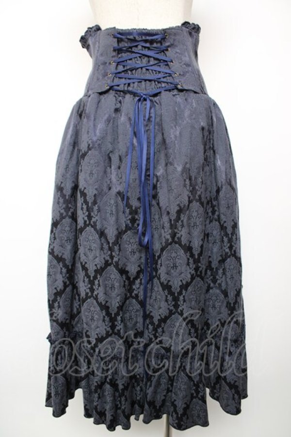 画像2: ATELIER PIERROT / “Eleanor”コルセットスカート  ネイビー Y-25-12-19-105-EL-SK-SZ-ZY (2)