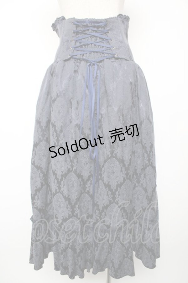画像2: ATELIER PIERROT / “Eleanor”コルセットスカート  ネイビー Y-25-12-19-105-EL-SK-SZ-ZY (2)