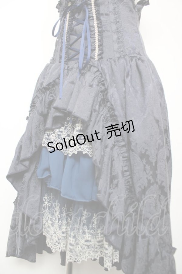 画像3: ATELIER PIERROT / “Eleanor”コルセットスカート  ネイビー Y-25-12-19-105-EL-SK-SZ-ZY (3)