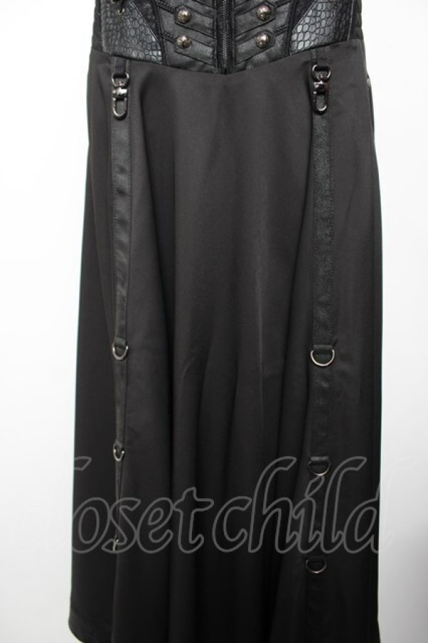 画像4: Ozz Croce / 変形ギミックスカート  黒 Y-25-12-19-109-OO-SK-SZ-ZY (4)