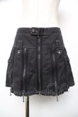 画像1: ALGONQUINS / ZIPデザインスカート F 黒 Y-25-12-19-111-AL-SK-SZ-ZY (1)