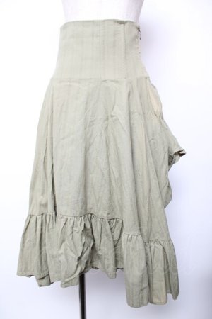 画像: Sheglit / "Campanula"バッスルスカート  グリーン Y-25-12-19-112-EL-SK-SZ-ZY