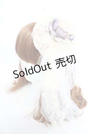 画像: MorunxMuunaStoik / ヘッドドレス&コサージュ  生成り Y-25-12-19-017-EL-AC-SZ-ZY