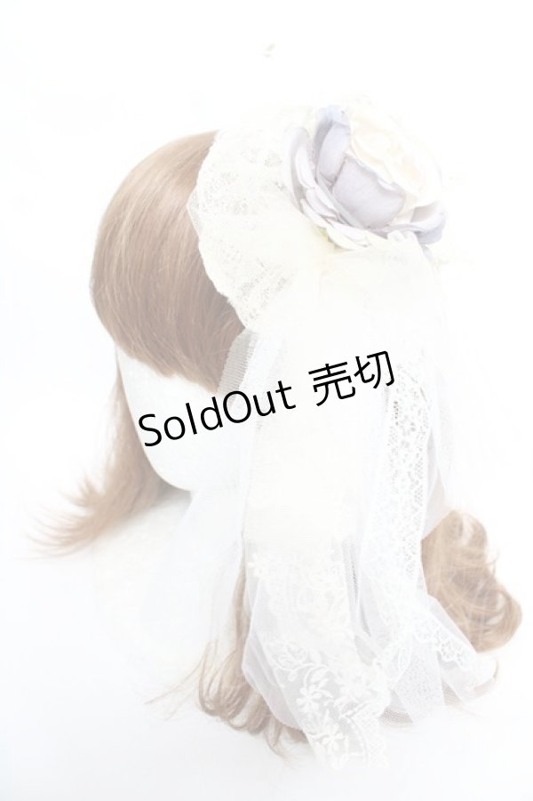 画像1: MorunxMuunaStoik / ヘッドドレス&コサージュ  生成り Y-25-12-19-017-EL-AC-SZ-ZY (1)