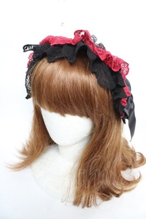 画像: Morun x Muuna Stoik / Libraヘッドドレス  ブラック×レッド Y-25-12-19-019-LO-ZA-SZ-ZY