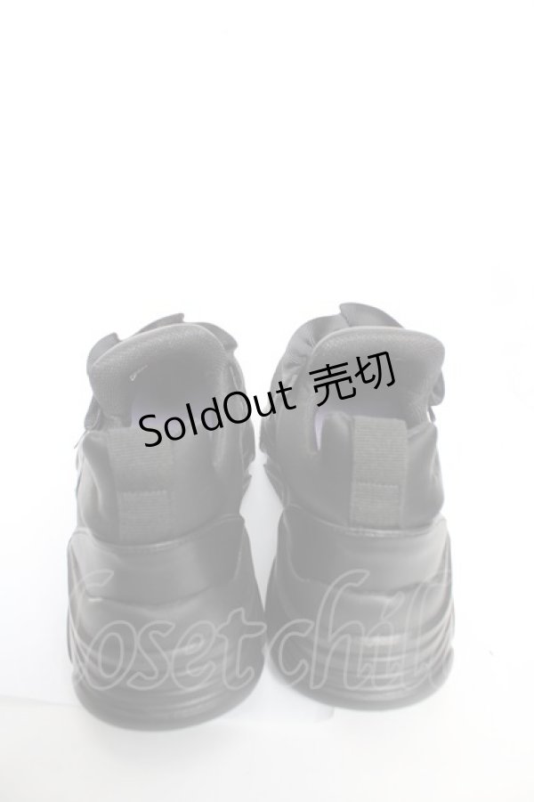 画像3: m petit by misako / AMクロミリボンスニーカー M 中黒 Y-25-12-19-021-LO-SH-SZ-ZY (3)