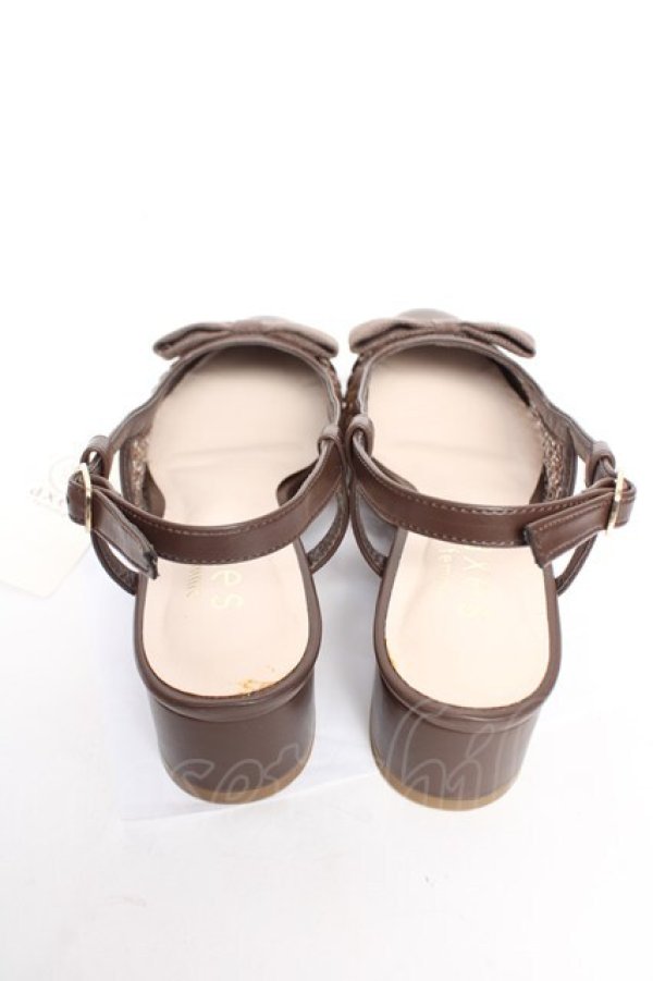 画像3: axes femme / メッシュストラップミュール M 茶 Y-25-12-19-022-AX-SH-SZ-ZY (3)