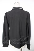 画像2: axes femme / エンブレム刺繍ネクタイ付ブラウス M 黒 Y-25-12-19-023-AX-BL-SZ-ZY (2)