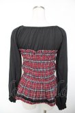 画像2: axes femme POETIQUE / チェック柄ビスチェトップス M 赤 Y-25-12-19-026-AX-TO-SZ-ZY (2)