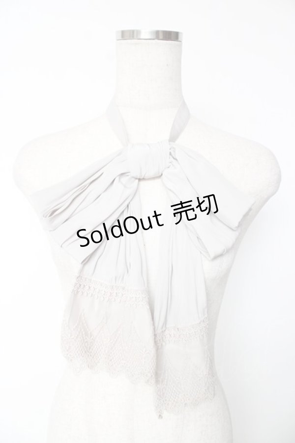 画像1: abilletage / リボンタイ  グレー Y-25-12-19-005-GO-ZA-SZ-ZY (1)