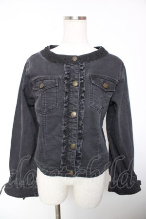 画像: axes femme / キャンディースリーブＧジャン M 黒 Y-25-12-19-031-AX-JA-SZ-ZY