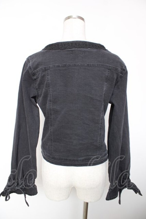 画像2: axes femme / キャンディースリーブＧジャン M 黒 Y-25-12-19-031-AX-JA-SZ-ZY (2)