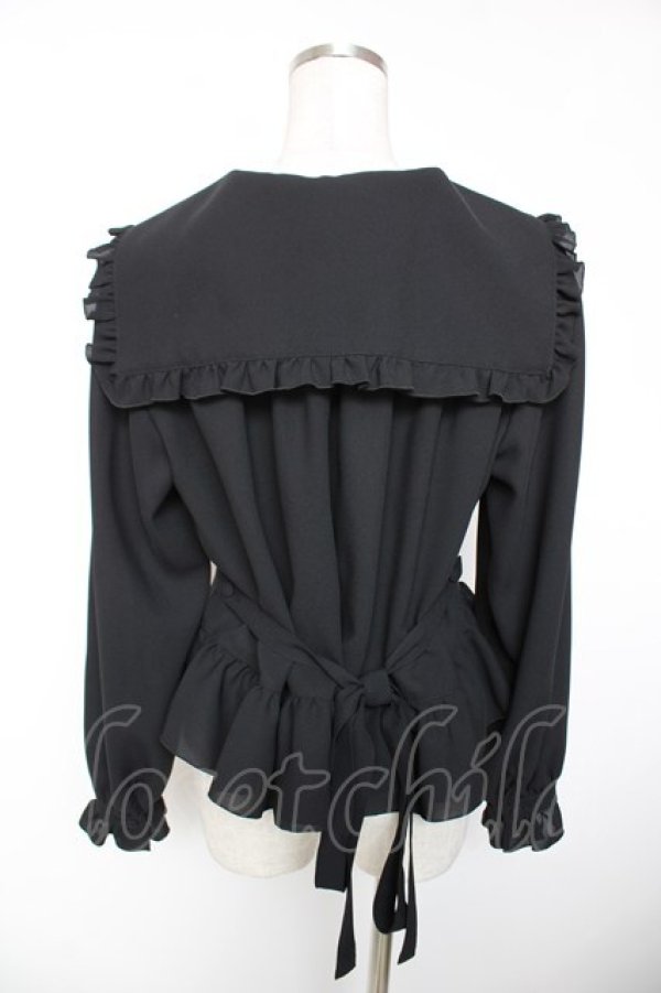 画像2: Physical Drop / セーラーオーバーブラウス  黒 Y-25-12-19-034-LO-BL-SZ-ZY (2)
