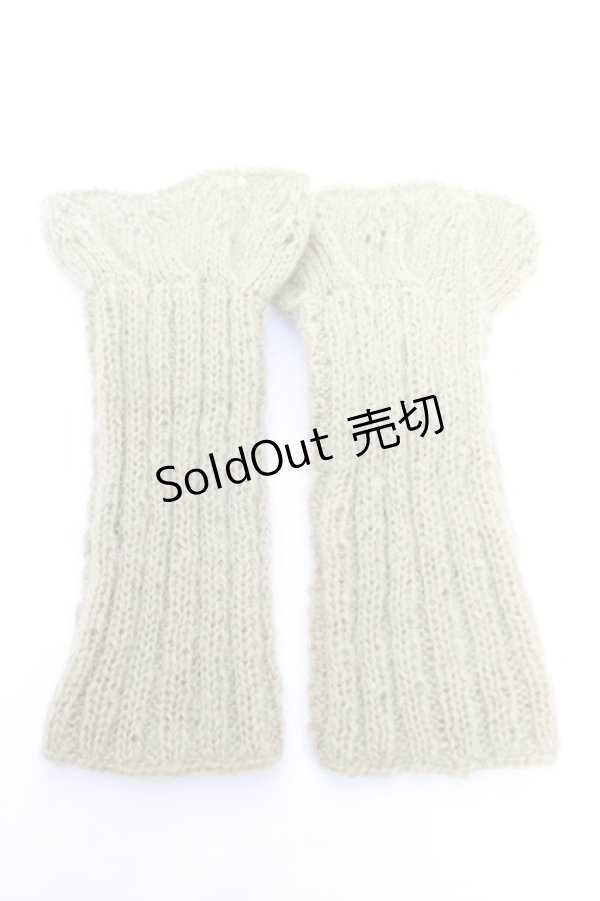 画像2: PINK HOUSE / カメリアモチーフアームカバー  グリーン Y-25-12-19-006-LO-ZA-SZ-ZY (2)