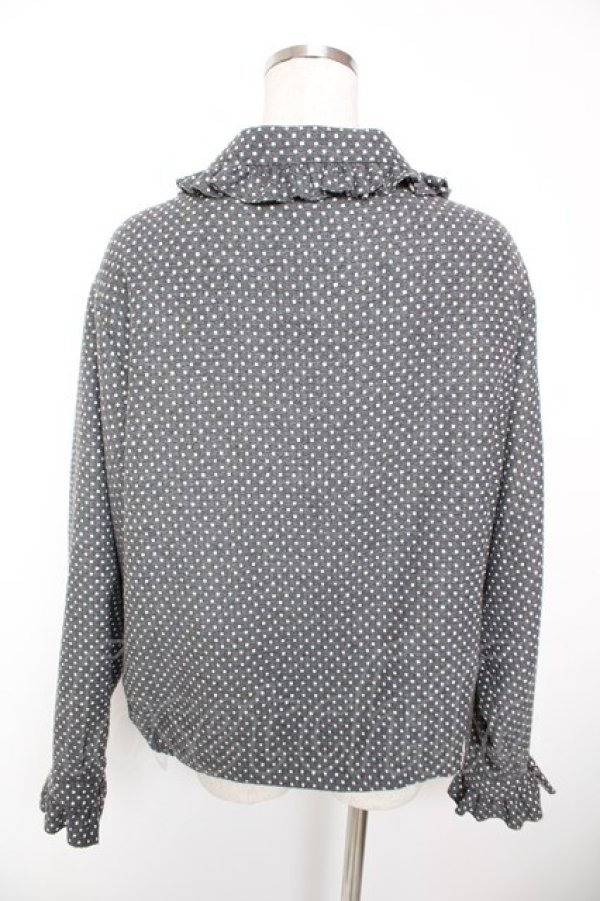 画像2: Physical Drop / フリルZIPジャケット  グレー Y-25-12-19-038-LO-JA-SZ-ZY (2)