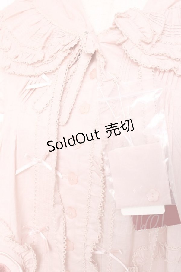 画像5: PINK HOUSE / クマワッペンフード付きノースリーブベスト/ブラウス F ピンク Y-25-12-20-017-LO-BL-SZ-ZY (5)