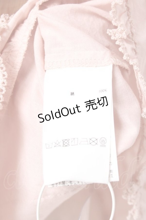 画像7: PINK HOUSE / クマワッペンフード付きノースリーブベスト/ブラウス F ピンク Y-25-12-20-017-LO-BL-SZ-ZY (7)