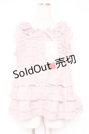 画像: PINK HOUSE / フリル使いノースリーブブラウス F ラベンダー Y-25-12-20-018-LO-BL-AS-ZY