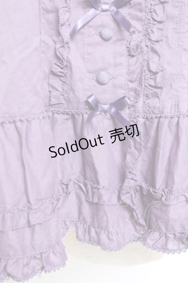 画像5: PINK HOUSE / リボン使いローンフリルベスト F ラベンダー Y-25-12-20-019-LO-TO-SZ-ZS (5)