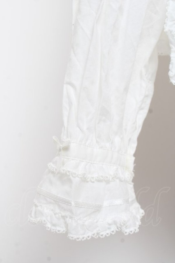 画像7: PINK HOUSE / リボンローンフリルブラウス F 白 Y-25-12-20-020-LO-BL-SZ-ZY (7)