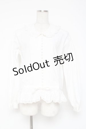 画像: PINK HOUSE / タック入りレースフリルブラウス F 白 Y-25-12-20-022-LO-BL-SZ-ZY
