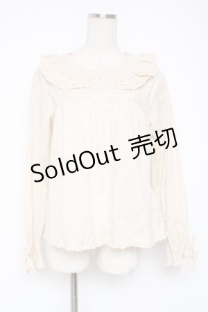 画像: PINK HOUSE / リボンタイ付きローンブラウス F 生成り Y-25-12-20-023-LO-BL-SZ-ZY