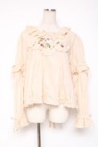 画像1: PINK HOUSE / Berry Rose刺繍入りブラウス F 生成り Y-25-12-20-025-LO-BL-SZ-ZY (1)