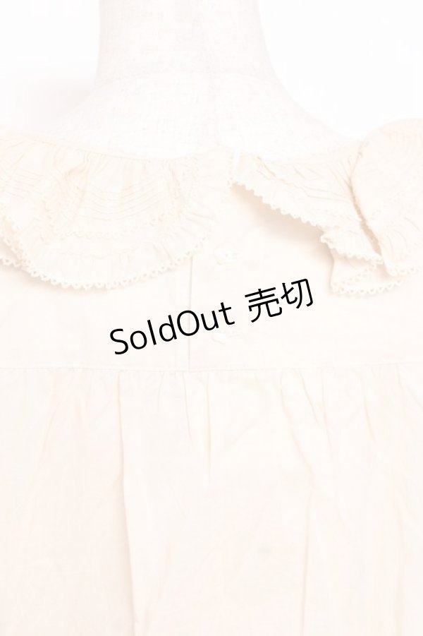 画像4: PINK HOUSE / Berry Rose刺繍入りブラウス F 生成り Y-25-12-20-025-LO-BL-SZ-ZY (4)