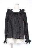画像1: PINK HOUSE / リボンタイ付きローンブラウス F 黒 Y-25-12-20-026-LO-BL-SZ-ZY (1)