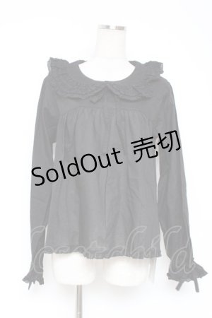 画像: PINK HOUSE / リボンタイ付きローンブラウス F 黒 Y-25-12-20-026-LO-BL-SZ-ZY