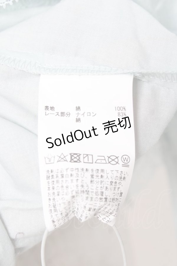 画像6: PINK HOUSE / レース&リボン使いローンブラウス F サックス(ミント) Y-25-12-20-030-LO-BL-SZ-ZY (6)