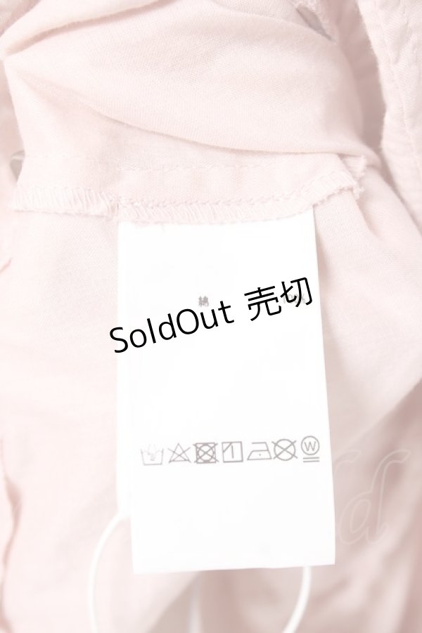 画像7: PINK HOUSE / リボン付きローンフリルオーバーブラウス F ピンク Y-25-12-20-032-LO-BL-SZ-ZS (7)