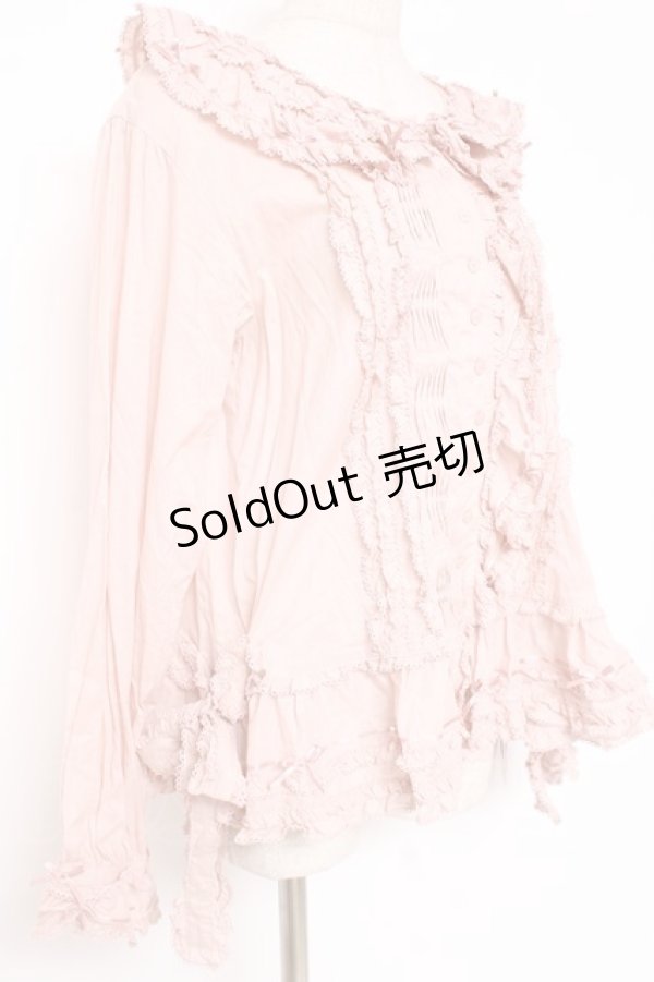 画像2: PINK HOUSE / リボンローンフリルブラウス F ピンク Y-25-12-20-033-LO-BL-SZ-ZY (2)