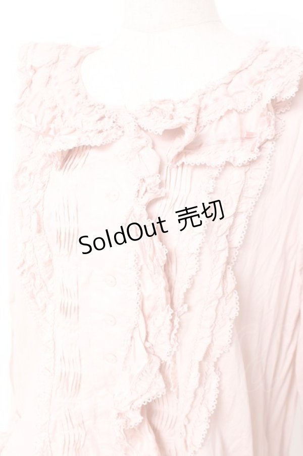 画像4: PINK HOUSE / リボンローンフリルブラウス F ピンク Y-25-12-20-033-LO-BL-SZ-ZY (4)