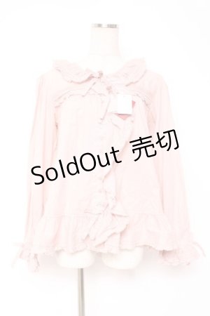 画像: PINK HOUSE / ローンフリルオーバーブラウス F ピンク Y-25-12-20-036-LO-BL-AS-ZY