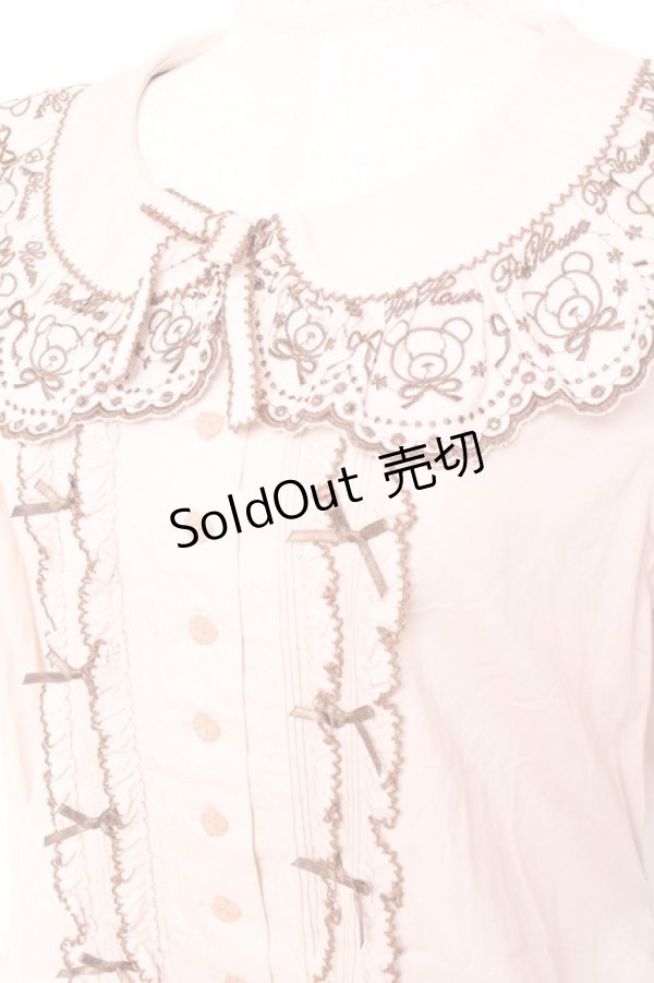 画像4: PINK HOUSE / オリジナルクマレースブラウス F ピンク Y-25-12-20-037-LO-BL-SZ-ZY (4)