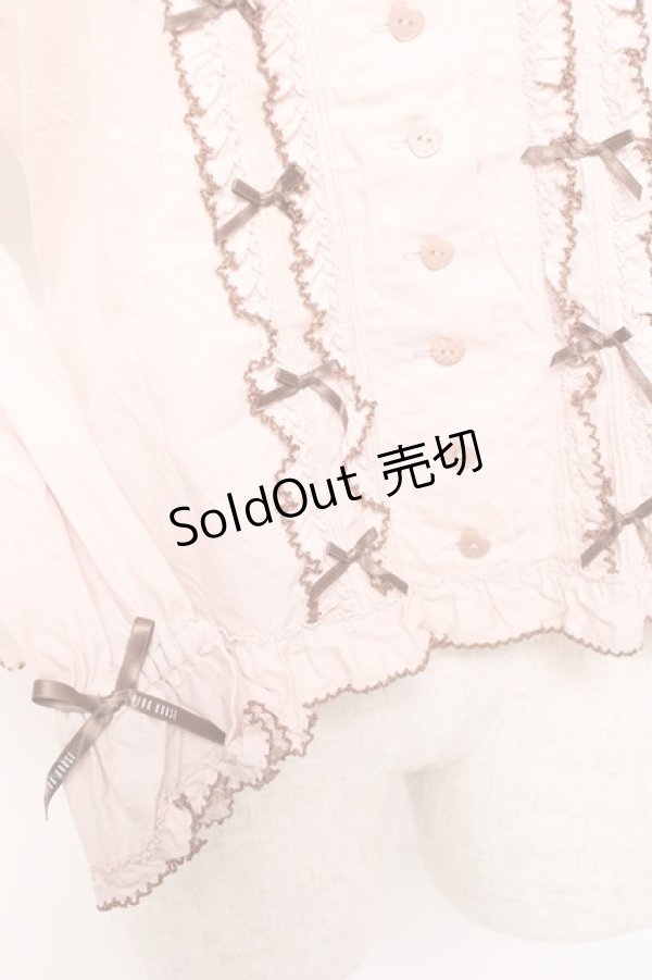 画像5: PINK HOUSE / オリジナルクマレースブラウス F ピンク Y-25-12-20-037-LO-BL-SZ-ZY (5)