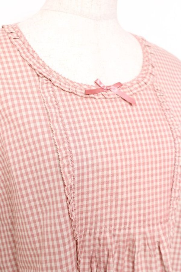 画像5: PINK HOUSE / フリル使いブラウス F ピンク Y-25-12-20-038-LO-TO-SZ-ZY (5)