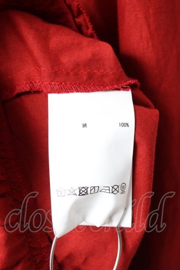 画像7: PINK HOUSE / リボン付きローンフリルオーバーブラウス F 赤 Y-25-12-20-039-LO-BL-SZ-ZY (7)