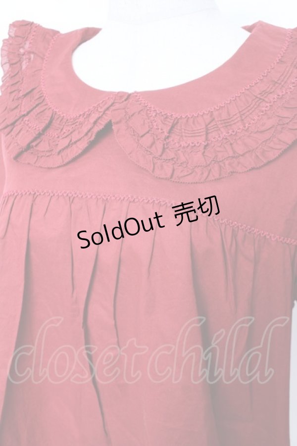 画像5: PINK HOUSE / リボンタイ付きローンブラウス F 赤 Y-25-12-20-041-LO-BL-SZ-ZY (5)